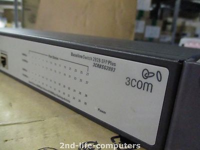 3Com 2928-SFP Plus 3CRBSG2893 24 x RJ45 + 4 x SFP Gigabit Plus Managed Switch