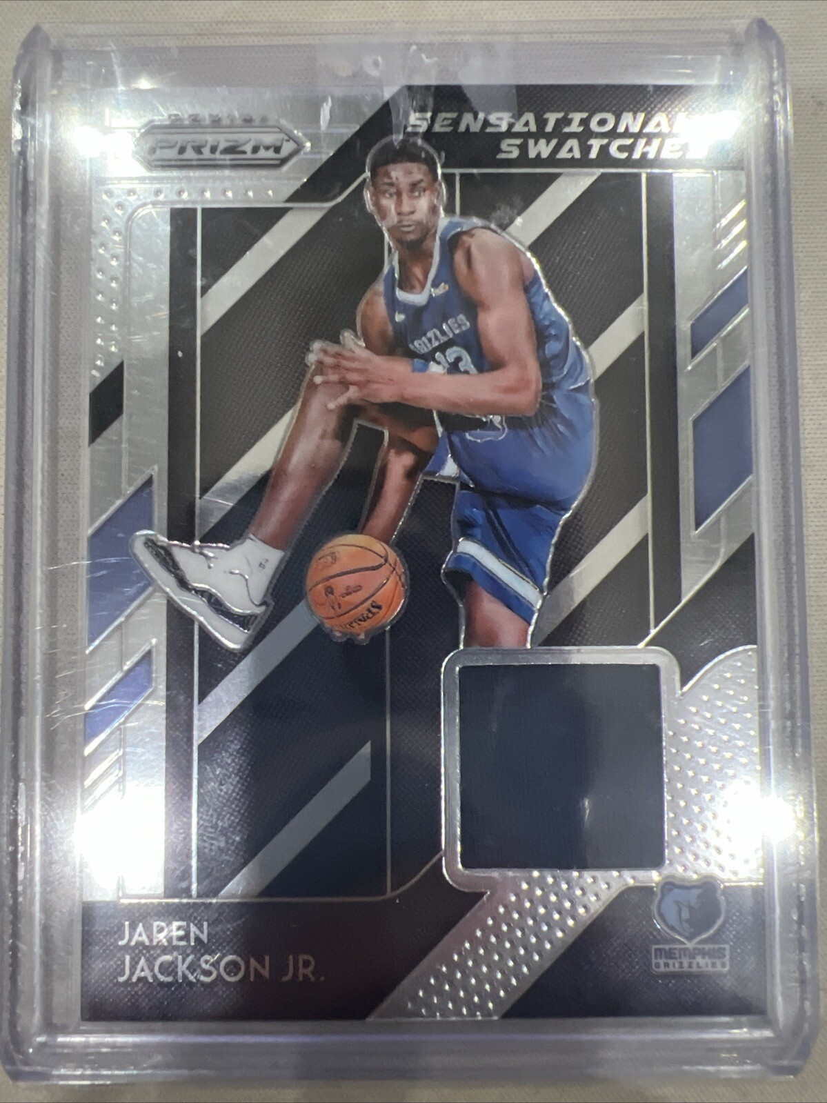 Jaren Jackson Jr. Memphis 2018-19 Prizm Sensational Swatches Rookie Jersey Card