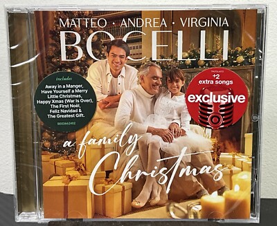 Matteo, Andrea & Virginia Bocelli -  A Family Christmas +2 Extra Tracks  CD NEW