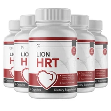 5 Bottles Lion HRT - Blood Sugar Support 60 Capsules x5