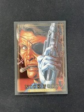 Nick Fury 2024 Skybox Marvel Masterpieces ’92 Platinum Clear Cut #64