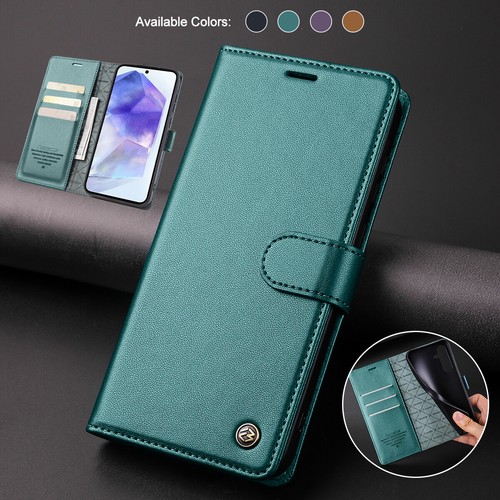 Custodia a portafoglio magnetica in pelle per Samsung Galaxy A15 A25 A35 A55 - Foto 16 di 33