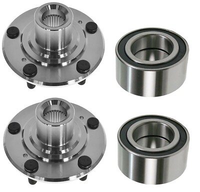 2 Front Wheel Hub Bearing Kits Fit 2013-2018 Ford C-Max, 2012-2018 Focus - 2Day