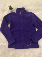 gelert girls size 12 purple cozy soft full zip sweater cabincore