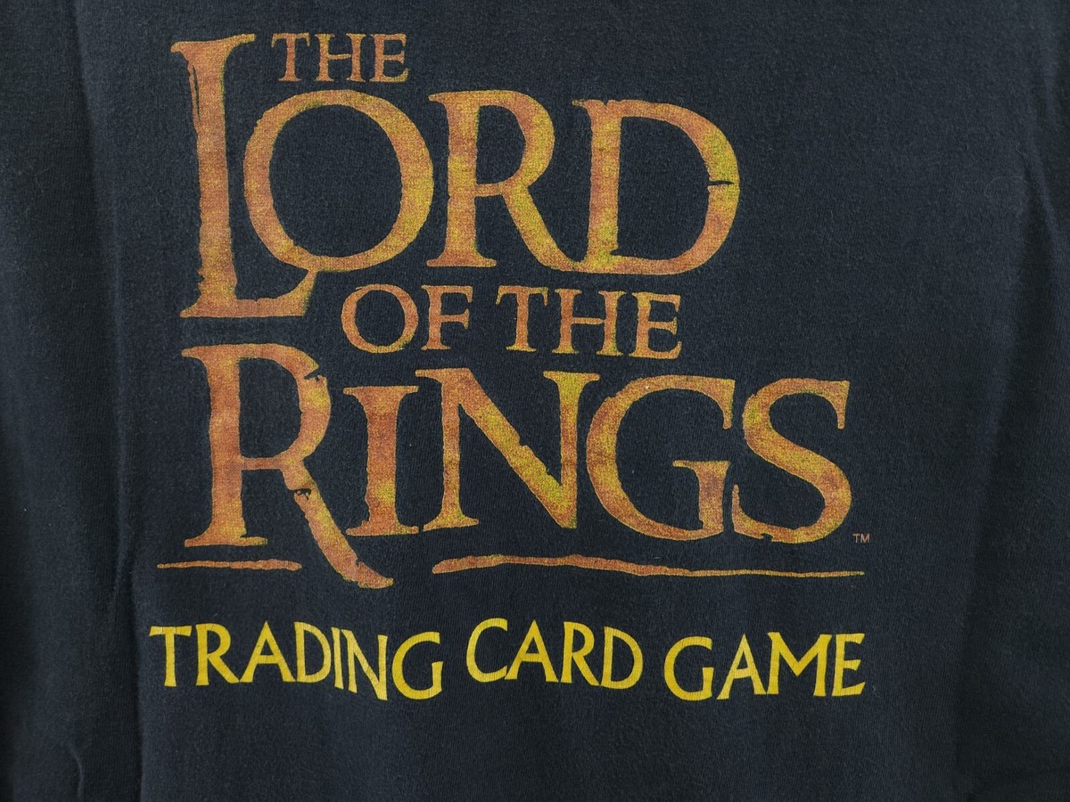 Lord Of The Rings Shirt Card Game Promo Tee Vintage LOTR 2001 Rare