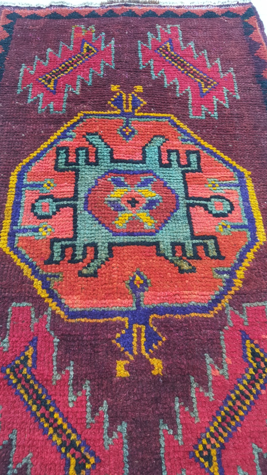 Antiq Anatolian Design Carpet Rug Handmade Wool Rug Oushak Modern Vintage Rug