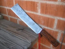 1900s Antique 11" Blade x 1 lb. NICHOLS BROS. *** Carbon Lamb Splitter Knife USA