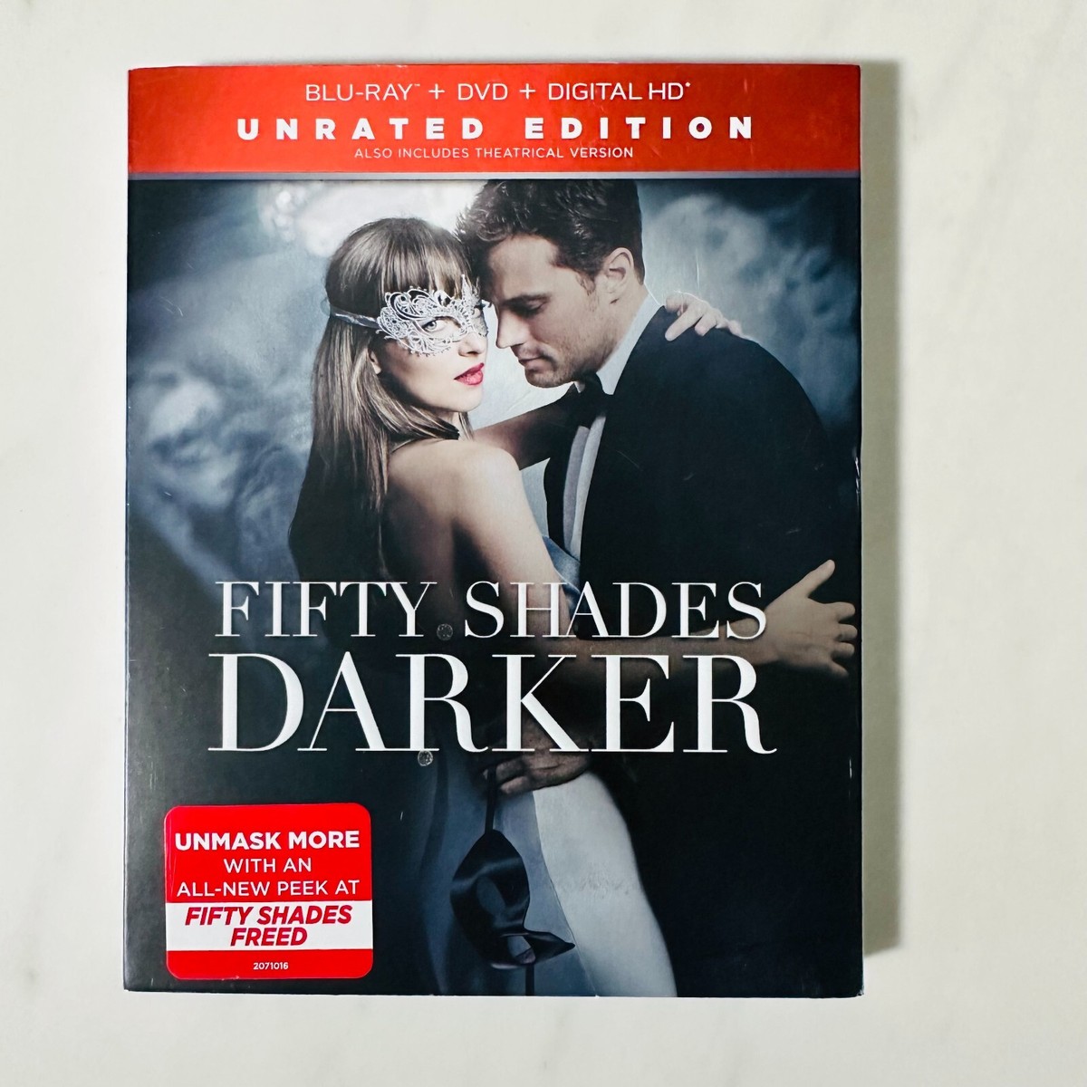 Fifty Shades Darker Blu-Ray DVD Unrated Edition Dakota Johnson