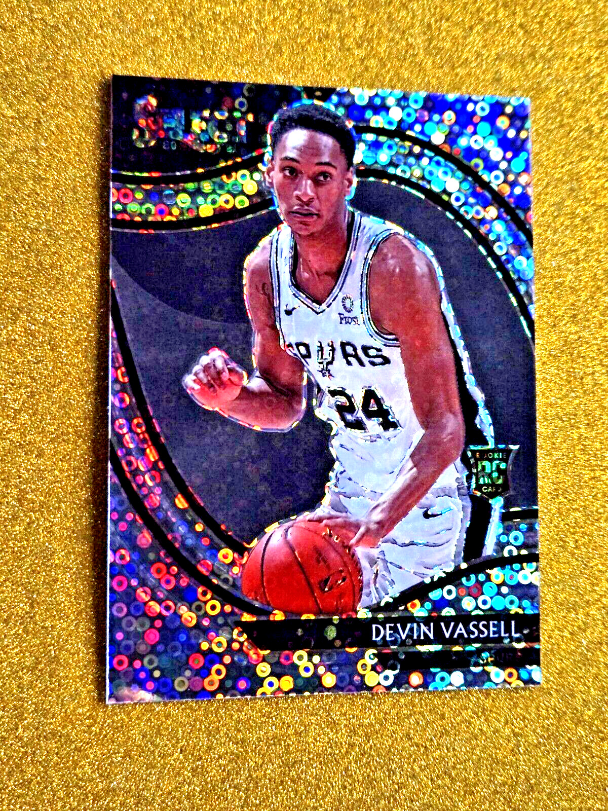 Devin Vassell 2020-21 Panini Select Courtside Silver Prizm Rookie RC #290 SP