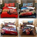 Cars Lightning McQueen Quilt Duvet Cover + Pillowcases Bedding Set Single Double