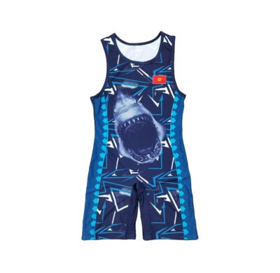 Kyrgyzstan International Wrestling Singlet Blue