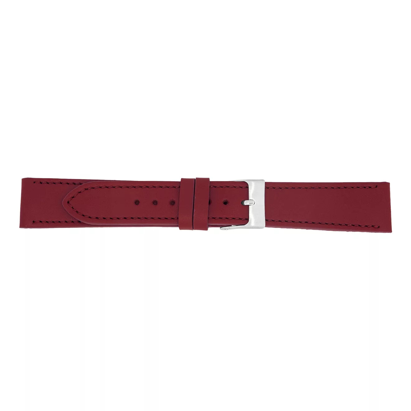 Watch Strap Classic Cowhide Ruby Red by Pebro - 6 Lug Widths