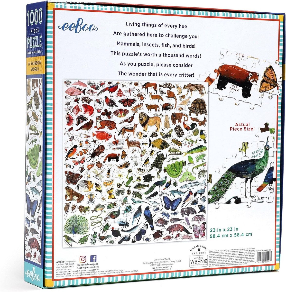 a Rainbow World 1000 Piece Square Jigsaw Puzzle for sale a Rainbow World 1000 Piece Square Jigsaw Puzzle for sale