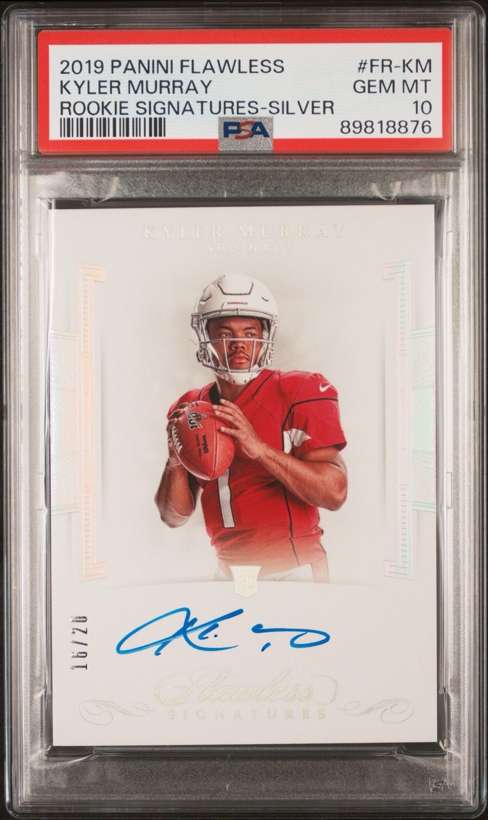 Kyler Murray Panini Flawless Rookie Signatures #FRKM Base