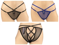 VICTORIA'S SECRET VERY SEXY OPEN BACK FISHNET STRING CHEEKY PANTY XS S M L XL