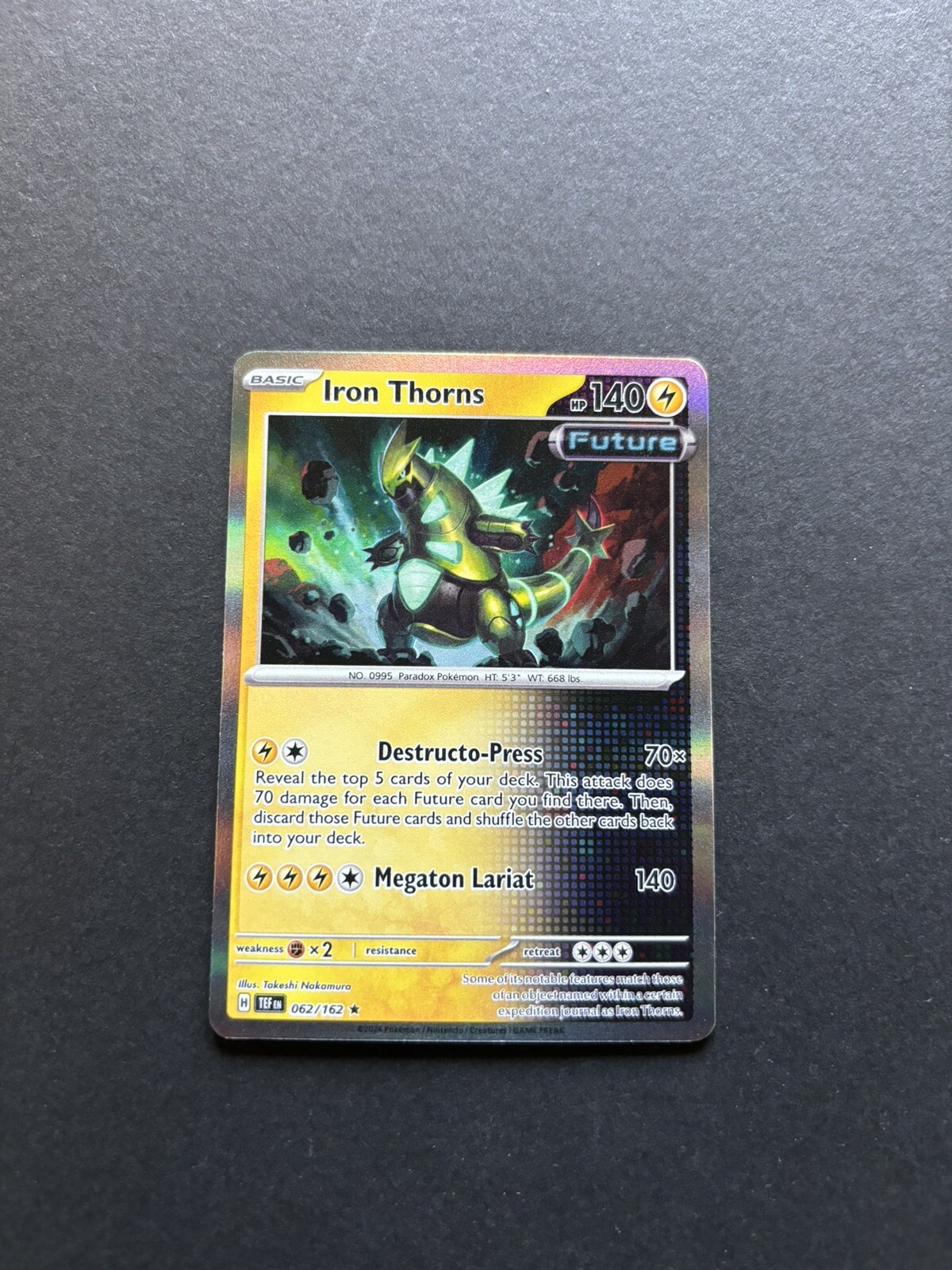 2024 Pokémon Temporal Forces - Iron Thorns Holo No. 62/162