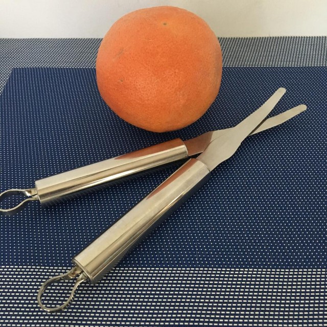 2 Stainless Steel Serrated Double Sided Grapefruit Knives eBay