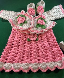vestido de croche para bebe recem nascido