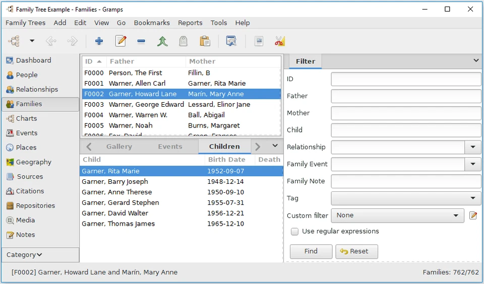 Gramps Family Tree Maker and Genealogy Software Family History Ancestry Research - Image 3 of 4