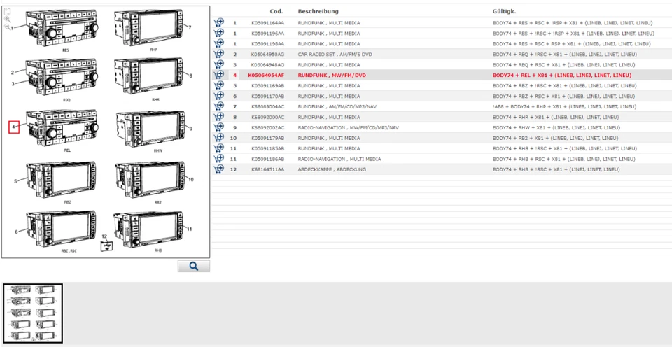 RADIO MULTIMEDIA SYSTEM JEEP WRANGLER - Bild 3 von 3