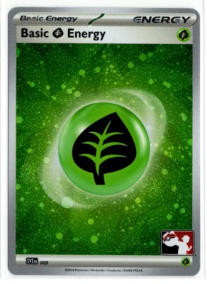 Play! Pokemon Prize Pack 6 Cosmo Holo Grass Basic Energy SVE009