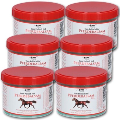 6x Pferdebalsam kühlendes Gel 500ml vom Pullach Hof  Massage