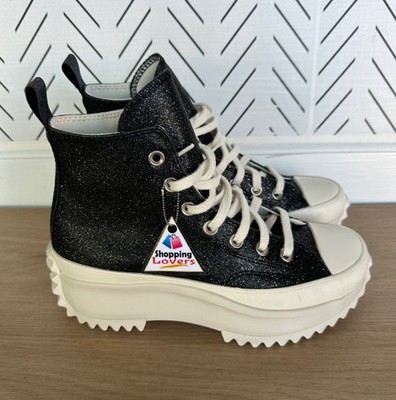  Rare Converse Run Star Hike Hi Platform Glitter 5.5 Mens Shoes Sneakers A07947C
