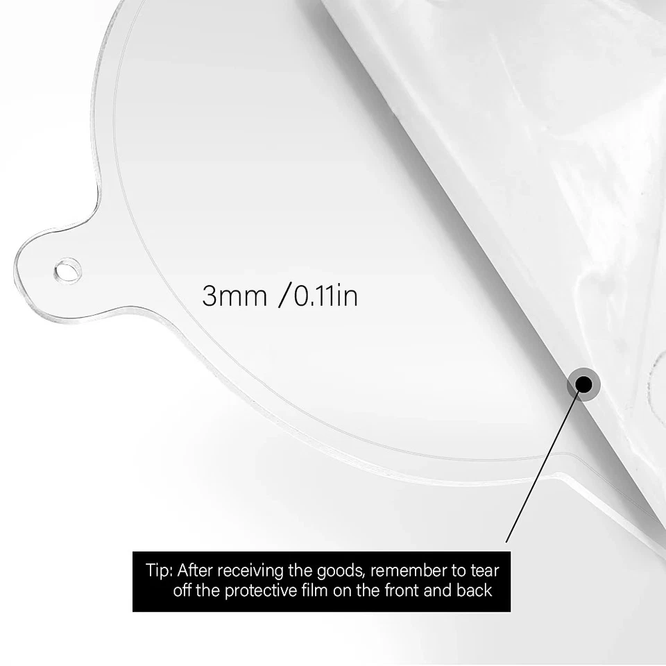 Headlight Cover Protector Front Lamp Lens For BMW R1200GS Adventure R1250GS ADV - Image 4 of 4