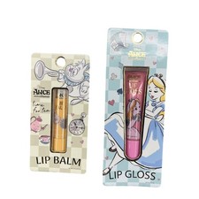 Disney Alice In Wonderland Lip Balm Gloss Set White Rabbit New