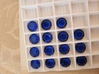 Lot (15) 8.2mm ss39 Austrian D.S vintage blue spinel round Sapphire stones — photo 1