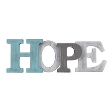Wooden Hope Sign Decorative Hanging Word Signs Table Top Cutout Block Letters St