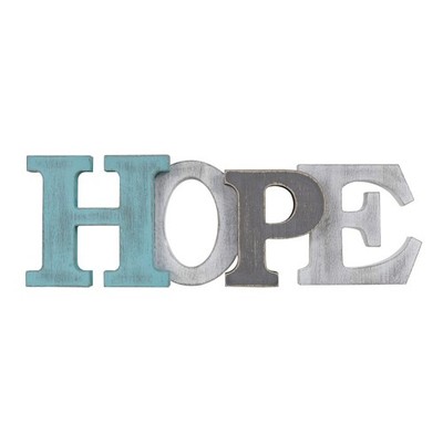 Wooden Hope Sign Decorative Hanging Word Signs Table Top Cutout Block Letters St