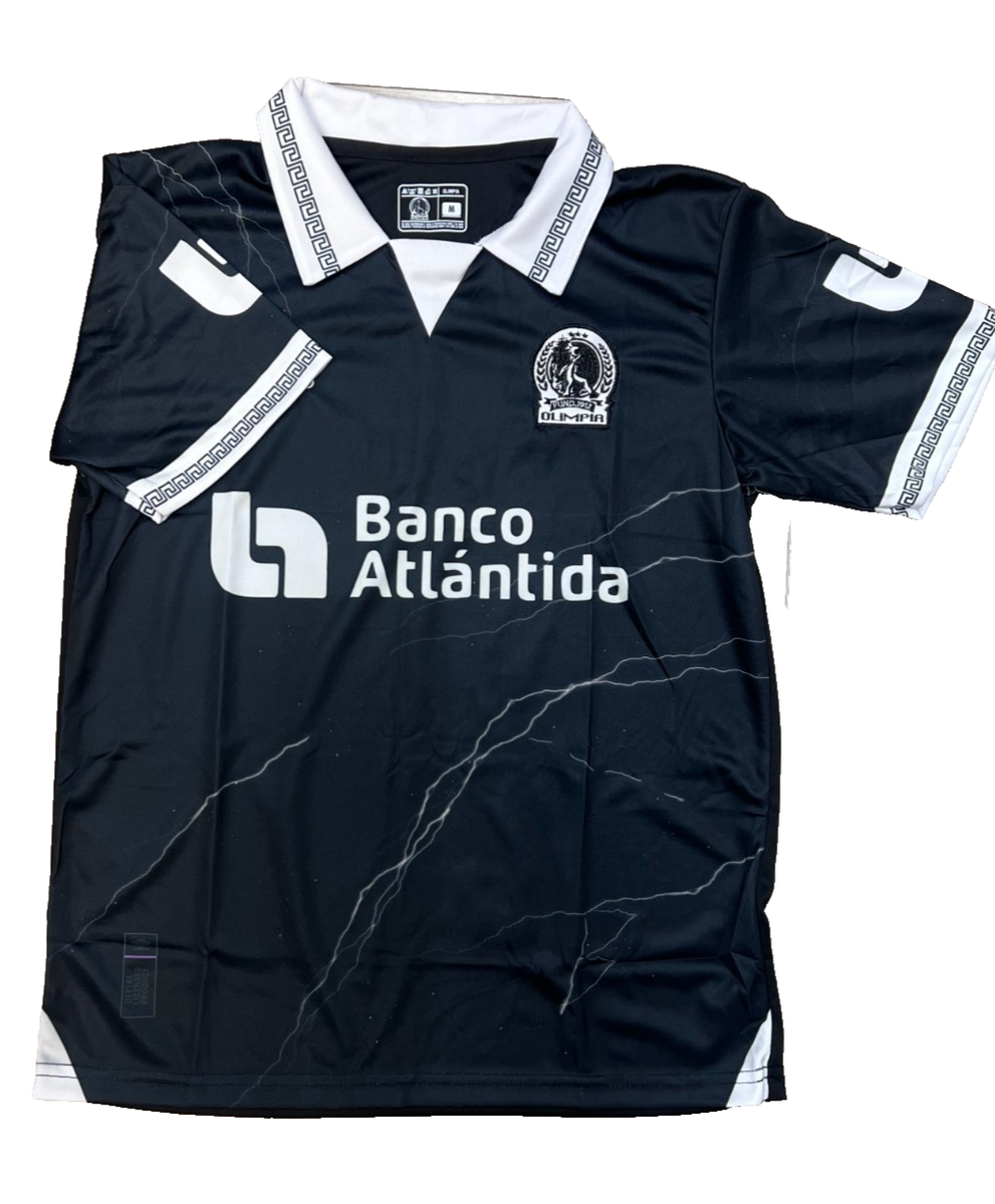 CAMISA DE OLIMPIA HONDURAS NEGRA 2025 OLIMPIA BLACK JERSEY 2025
