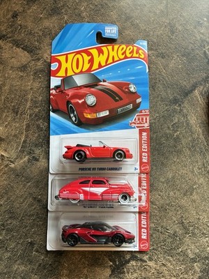 LOT Hot Wheels 2026 Target Red Edition Chevy Fleetline Porsche 911 Turbo McLaren