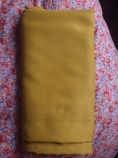 Ikea Majgull mustard gold silky pair pencil pleat curtains W 145cm x D 250cm