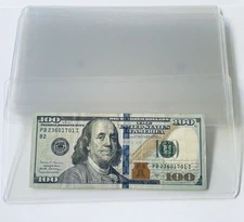 10 Super Rigid Large 8.1x4.3 Inches Banknote Sleeves Cases Holders Brand New