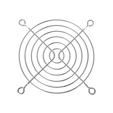 90mm Silver Fan Grill 1 Pack 