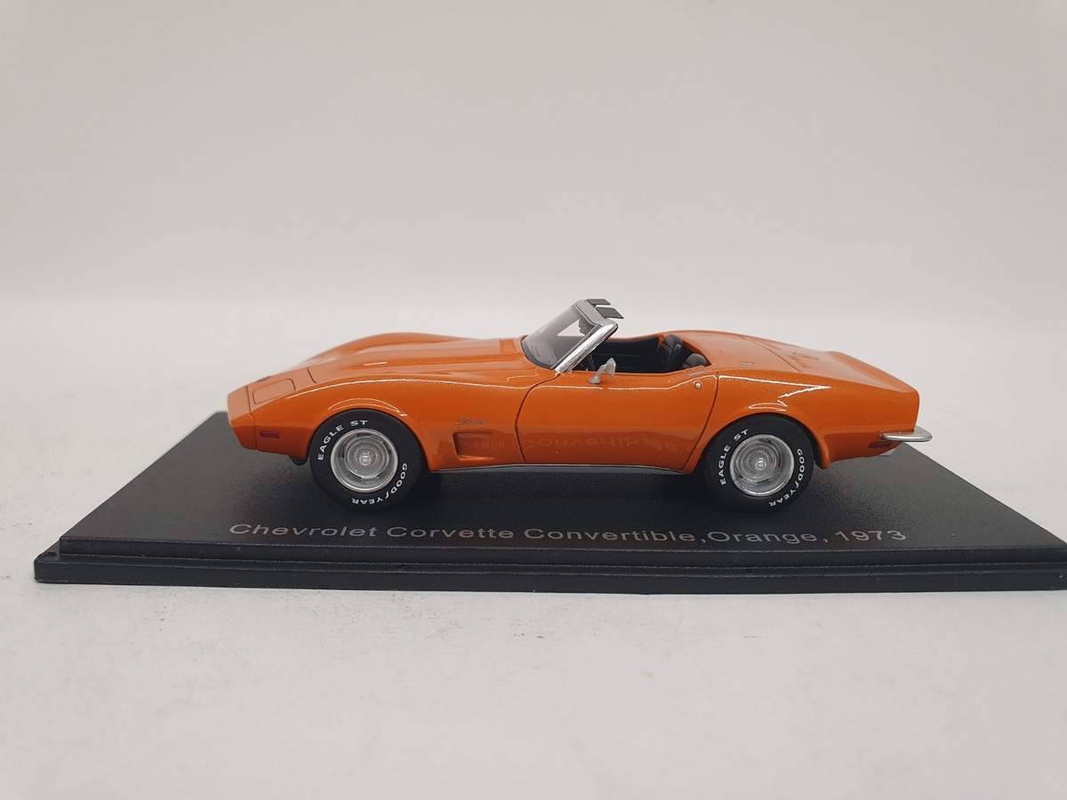 1/43 MEGA RARE CHEVROLET CORVETTE CONVERTIBLE ORANGE 1973 NEO