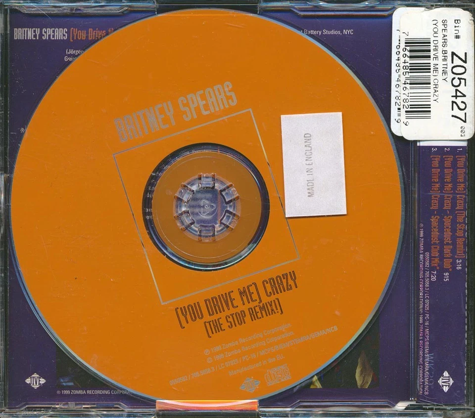 SEALED NEW CD Britney Spears - You Drive Me Crazy: The Stop Remix! - Image 2 of 2