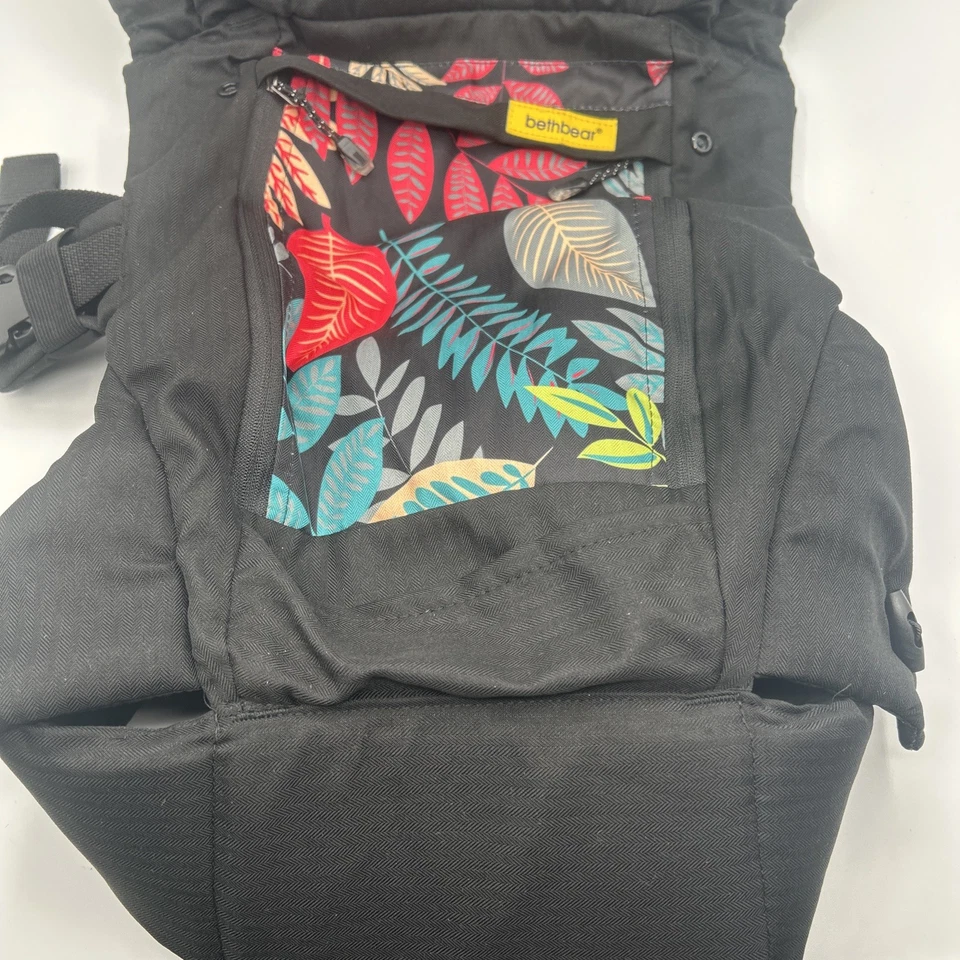 Portabebés BethBear 4 en 1 Floral Ergonómico Convertible Nuevo con Etiquetas Foto 2 de 3