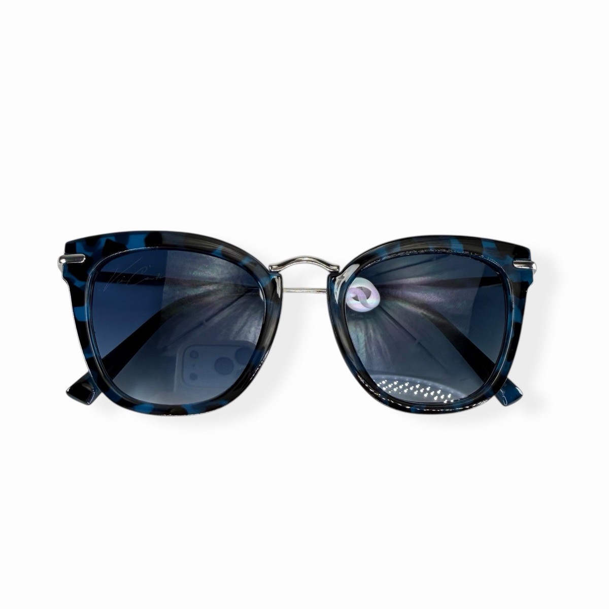 Vince Camuto Womens Cat Eye Sunglasses Blue Tortoise 