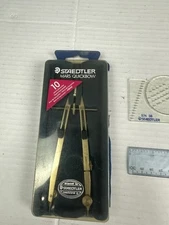 VTG  Staedtler Mars Quickbow Drafting Instrument And Ruler,triangle,letter Guide