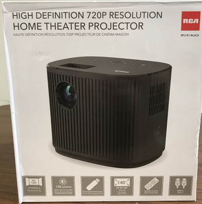 NEW RCA RPJ181 HD (720p) Smart LED Home Theater Projector 37-140'' SHIPS in 24HRS