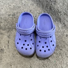 Crocs Baya Girls' Clogs Violet Purple Kids Child Size 11