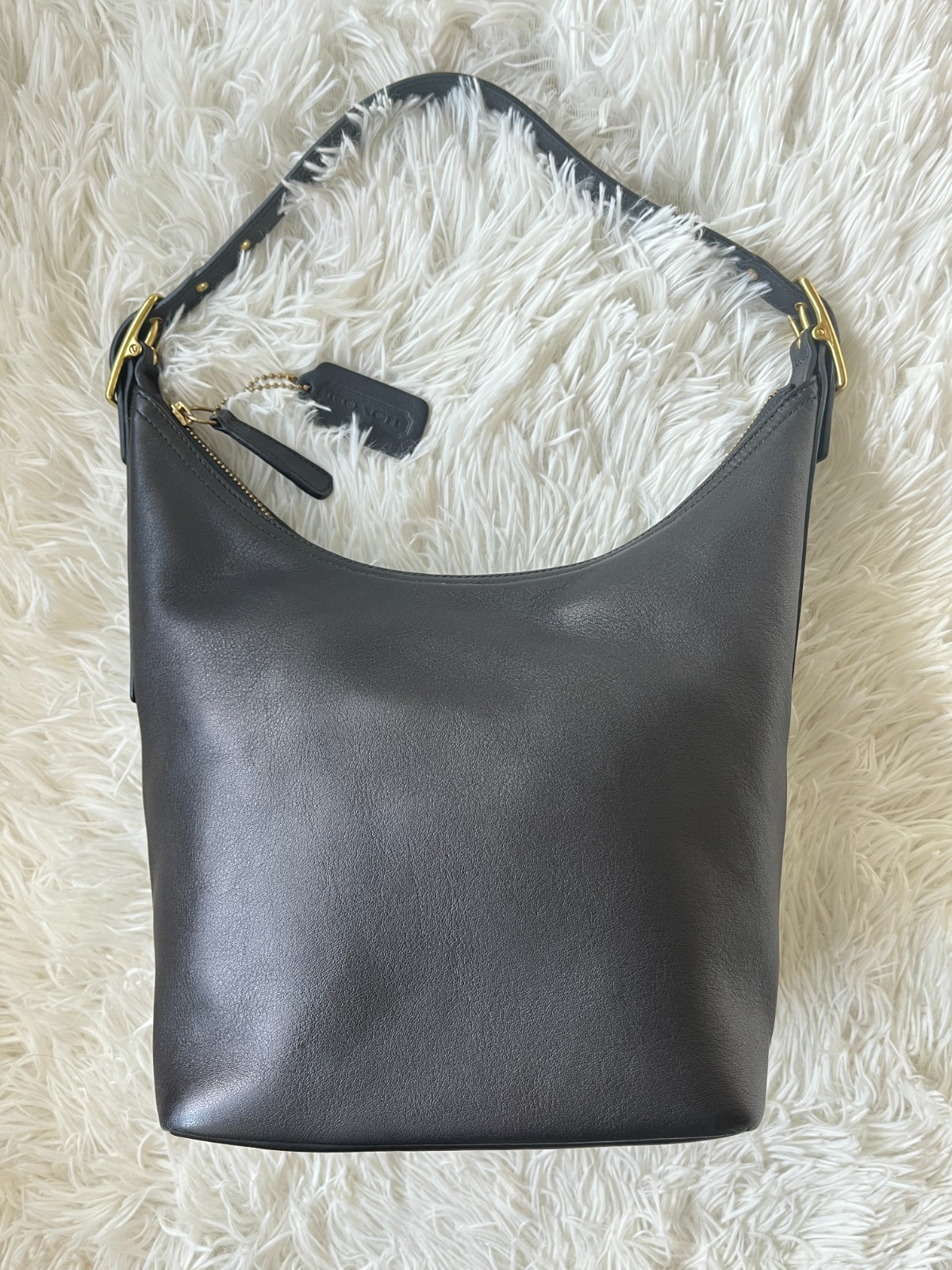 Vintage COACH 9823 Black Leather LEGACY HOBO Shoulder Bag Handbag