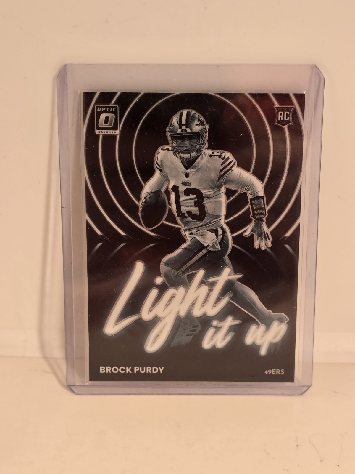 2022 Panini Donruss Optic Brock Purdy RC Light It Up #LU20 49ers