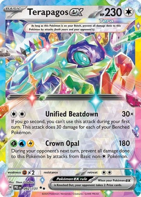 #ad Terapagos ex 092 131 Holo Prismatic Evolutions Pokemon NM $2.49
