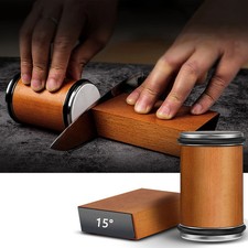 Rolling Knife Sharpener 15 and 20 Degree Sharpening Magnetic Angle Base Kitchen