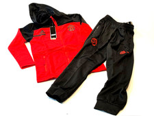 NWT ADIDAS MANCHESTER 2 PIECE SET TRACK SUIT PANTS BRAND LOGO - Youth, Size 14