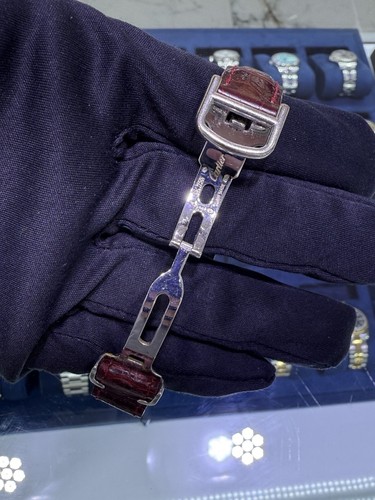 Cartier Tank Francaise Small 18k White Gold Factory Diamond Ladies Watch 2403 - Picture 7 of 14